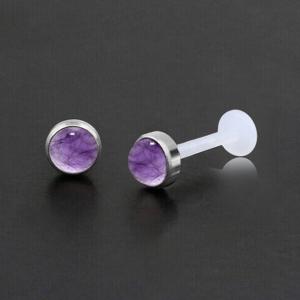 Threadless Piercing PTFE Steel Labrets NTL 007X AM
