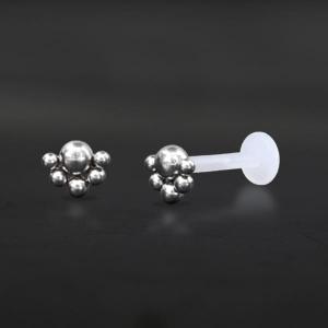 Threadless Piercing PTFE Steel Labrets NTL 103X