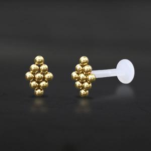 Threadless Piercing PTFE Steel Labrets NTL 122G