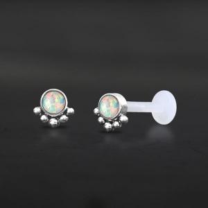 Threadless Piercing PTFE Steel Labrets NTL 202X OW