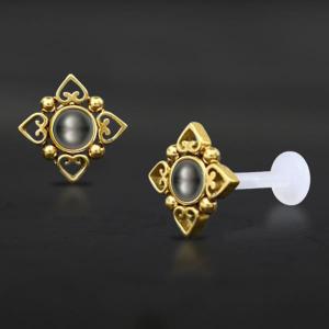 Threadless Piercing PTFE Steel Labrets NTL 213G BP