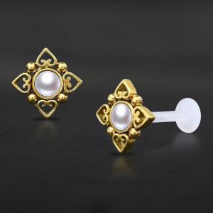 Threadless Piercing PTFE Steel Labrets NTL 213G WP