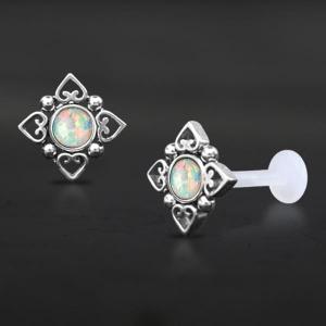 Threadless Piercing PTFE Steel Labrets NTL 213X OW