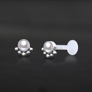 Threadless Piercing PTFE Steel Labrets NTL 202X WP