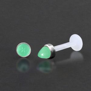 Threadless Piercing PTFE Steel Labrets NTL 009X GR