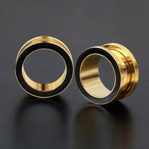 Steel Piercing Plugs and Tunnels XPL 005G BK
