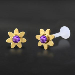 Threadless Piercing PTFE Steel Labrets NTL 048G PU