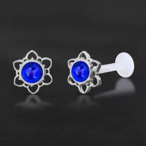 Threadless Piercing PTFE Steel Labrets NTL 050X BL