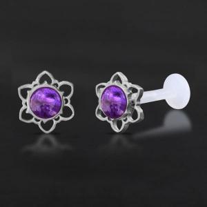 Threadless Piercing PTFE Steel Labrets NTL 050X PU