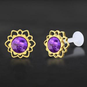 Threadless Piercing PTFE Steel Labrets NTL 051G PU