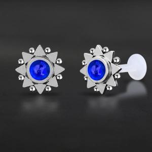 Threadless Piercing PTFE Steel Labrets NTL 052X BL