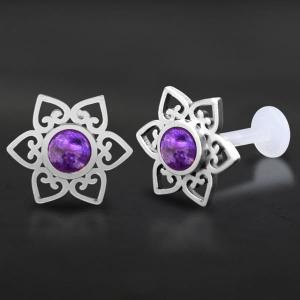 Threadless Piercing PTFE Steel Labrets NTL 053X PU