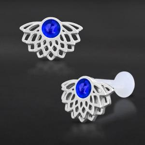 Threadless Piercing PTFE Steel Labrets NTL 058X BL