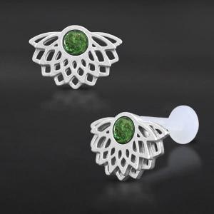 Threadless Piercing PTFE Steel Labrets NTL 058X GR