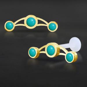 Threadless Piercing PTFE Steel Labrets NTL 069G LB