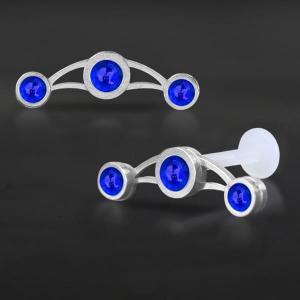 Threadless Piercing PTFE Steel Labrets NTL 069X BL