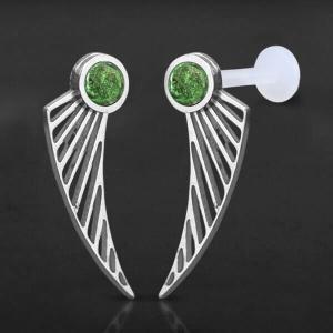 Threadless Piercing PTFE Steel Labrets NTL 080X GR