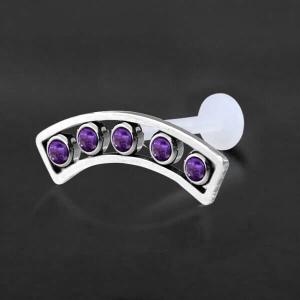 Threadless Piercing PTFE Steel Labrets NTL 083X PU