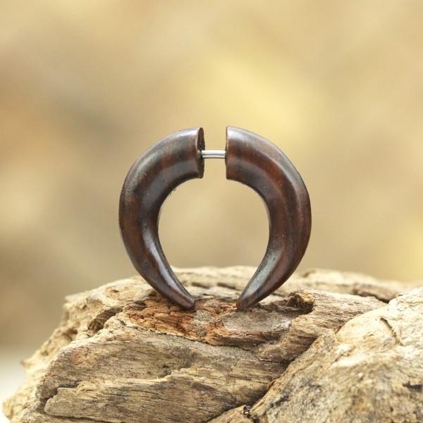 fake,piercing,cheaters,wood,fake,piercing,wooden,fake,plugs