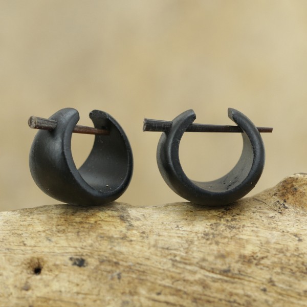 wood,peg,earring,wood,pin,earring
