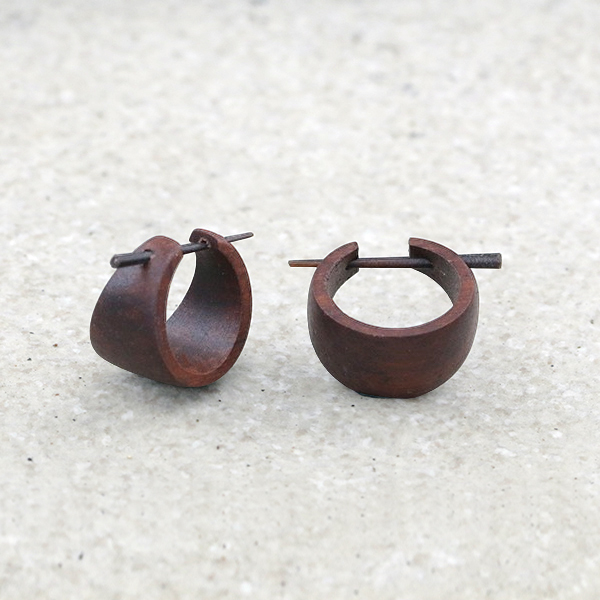 wood,peg,earring,wood,pin,earring