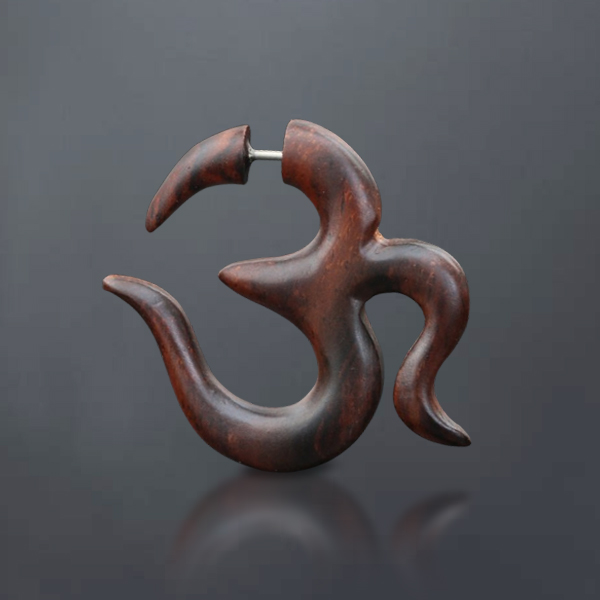 fake,piercing,cheaters,wood,fake,piercing,wooden,fake,plugs