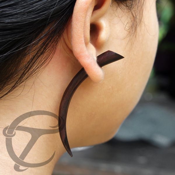 fake,piercing,cheaters,20,guage,wood,fake,piercing,wooden,fake,plugs