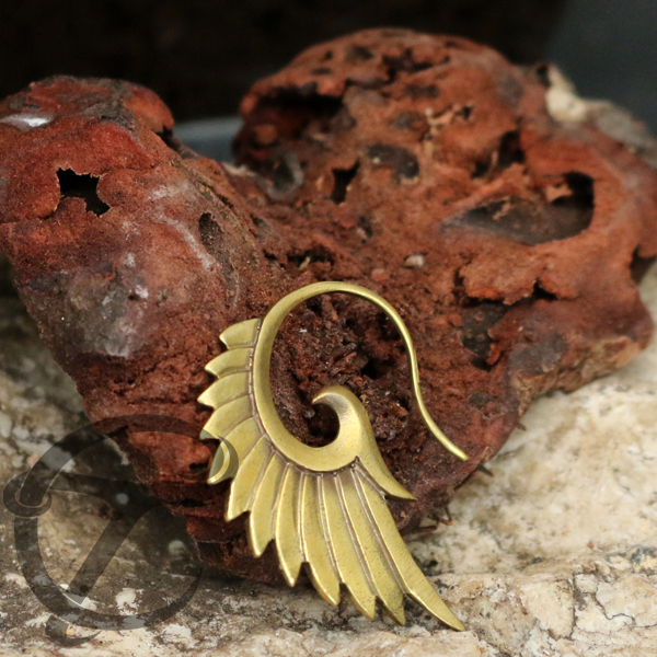 Brass,earring,brass,piercing,tribal,brass,piercing,afghan,style,jewelry