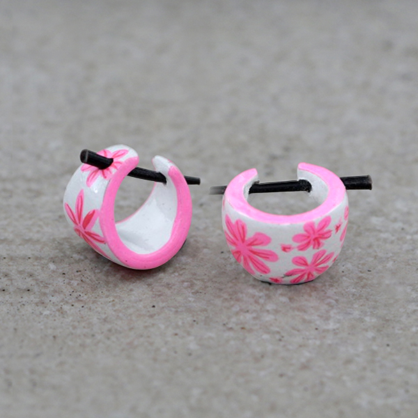 wood,peg,earring,wood,pin,earring