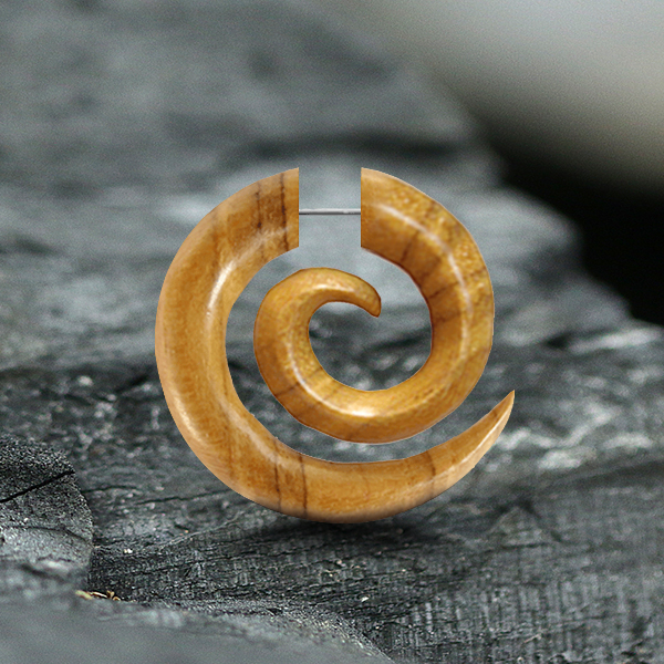 fake,piercing,cheaters,wood,fake,piercing,wooden,fake,plugs