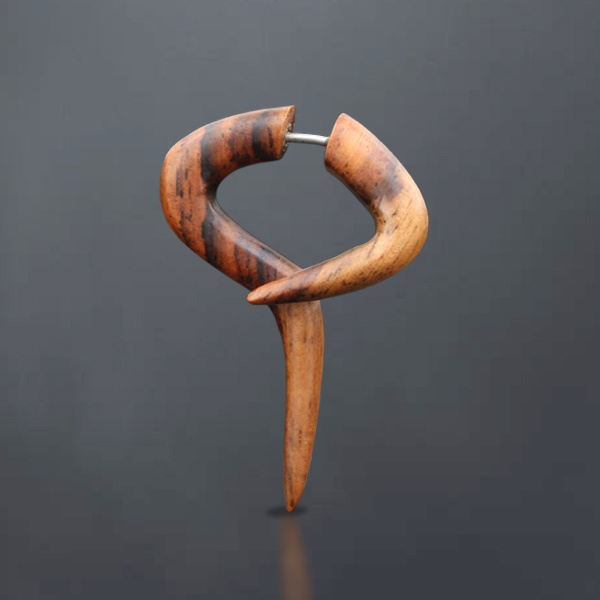 fake,piercing,cheaters,20,guage,wood,fake,piercing,wooden,fake,plugs