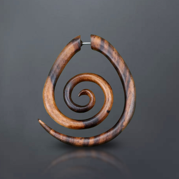 fake,piercing,cheaters,20,guage,wood,fake,piercing,wooden,fake,plugs