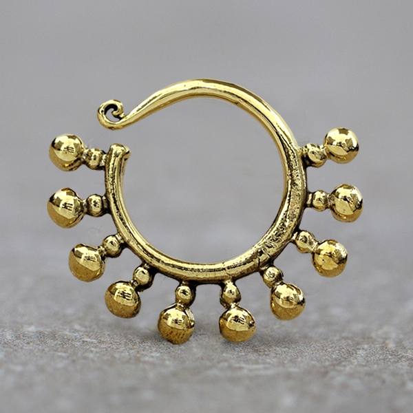 brass,spiral,piercing