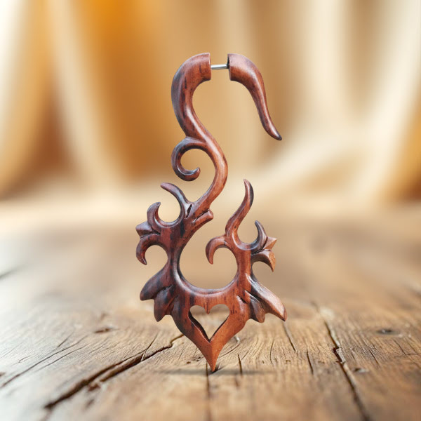 wooden,fake,piercing,organic,jewelry