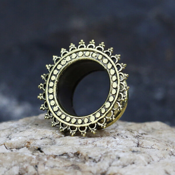 tribal,brass,ear,tunnel