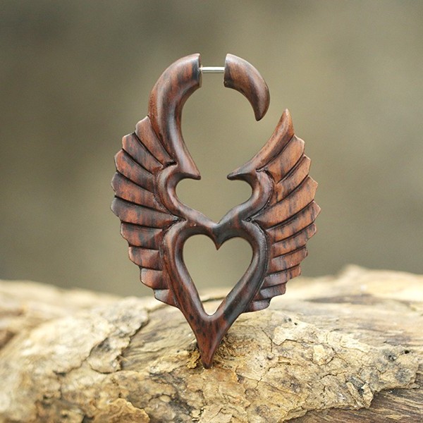 wooden,fake,piercing