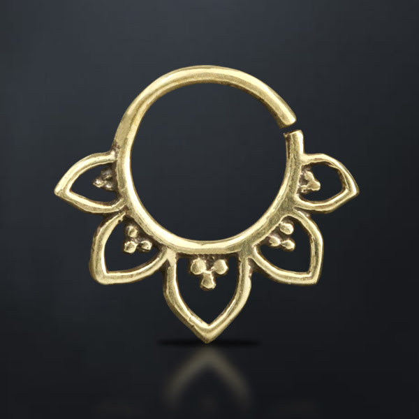 symmetrical brass septum wholesale