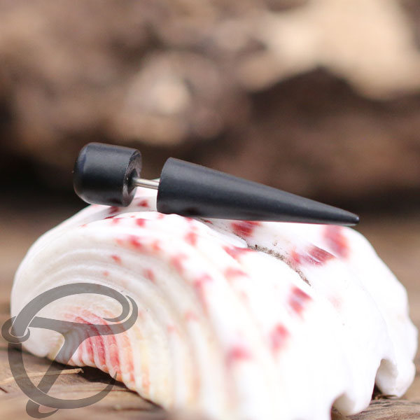 wooden fake piercing , wood jewelry , wood spike , fake spike  ,  fake expander ,