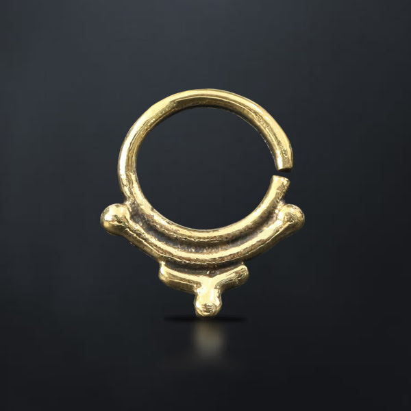 tribal,brass,septum,wholesale,ethnic,brass jewelry