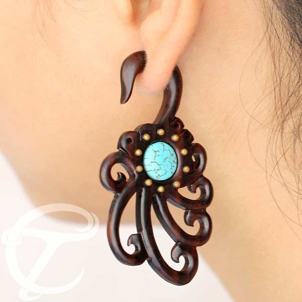 fake,wood,piercing,tribal,jewelry