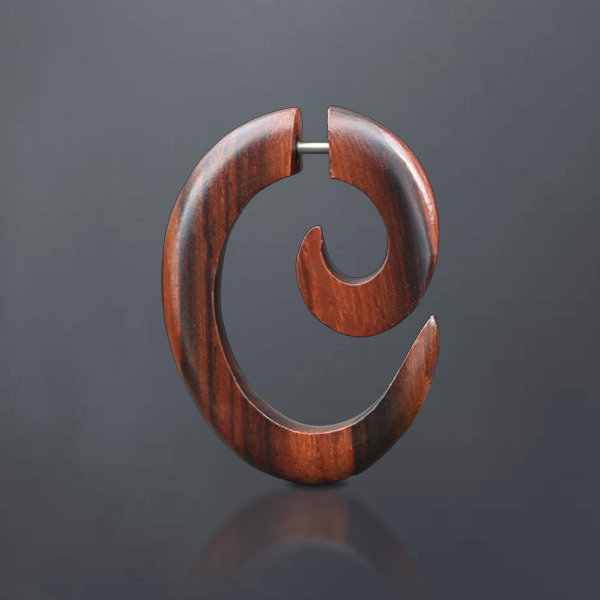 fake,piercing,cheaters,wood,fake,piercing,wooden,fake,plugs