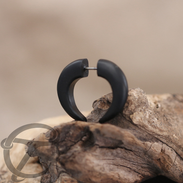 wooden fake piercing , wood jewelry , wood claw , fake spike  ,  fake expander ,