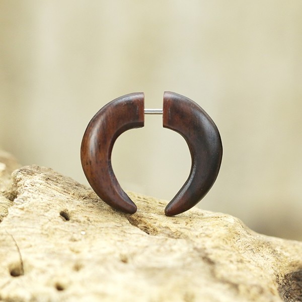 fake,piercing,cheaters,wood,fake,piercing,wooden,fake,plugs