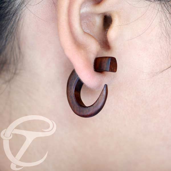 fake,piercing,cheaters,wood,fake,piercing,wooden,fake,plugs