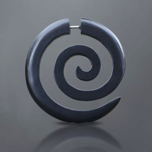 fake spiral , wooden spiral , wood spiral ,wooden fake piercing , wood jewelry , wood claw , fake spike  ,  fake expander ,