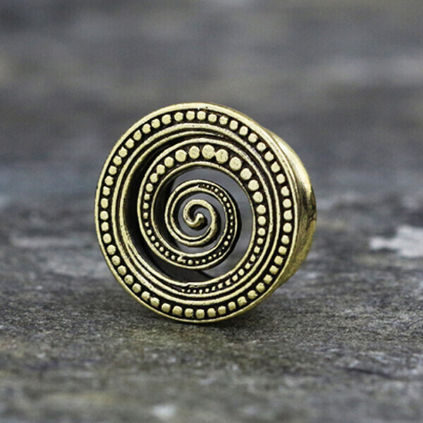 tribal,brass,plug,organic,jewelry,body,piercing,wholesale