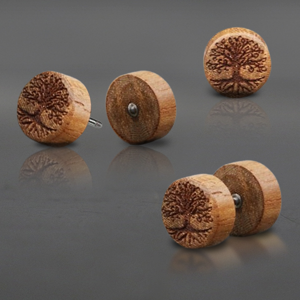 wood,fake,plug,organic,jewelry,wood,fake,earplug