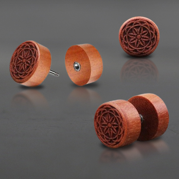 wood,fake,plug,organic,jewelry,wood,fake,earplug