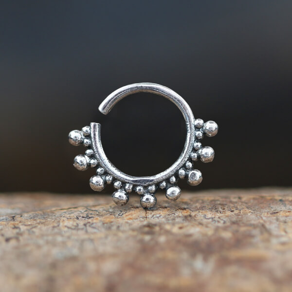 india,silver,septum,piercing