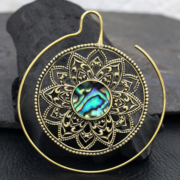 brass,mandala,piercing,organic,jewelry,wholesale